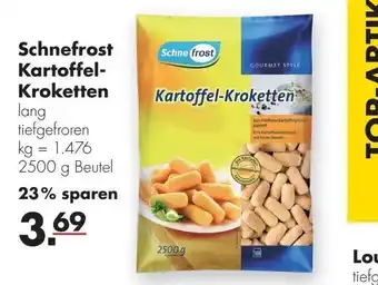 Handelshof Schnefrost Kartoffel Kroketten 2500g Beutel Angebot