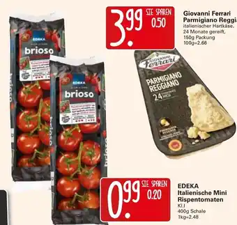 WEZ Edeka Italienische Mini Rispentomaten 400g Angebot