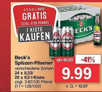 Famila Nord West Beck's spitzen-pilsener Angebot