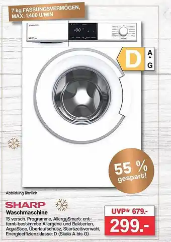 Famila Nord West Sharp waschmaschine Angebot