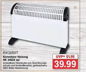 Famila Nord West Exquisit konvektor heizung hk 34524 we Angebot