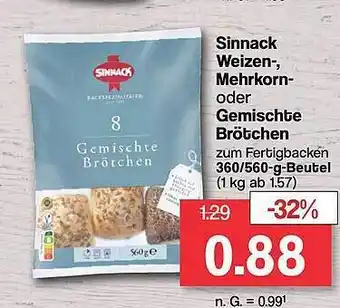 Famila Nord West Sinnack weizen-, mehrkorn- oder gemischte brötchen Angebot