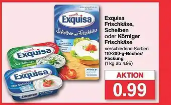 Famila Nord West Exquisa frischkäse, scheiben oder körniger frischkäse Angebot