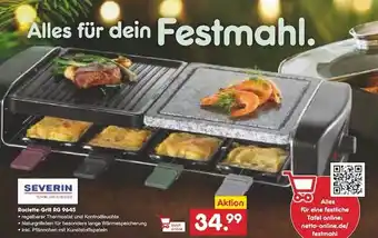 Netto Marken-Discount Severin raclette-grill rg 9645 Angebot