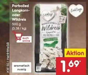 Netto Marken-Discount Parboiled langkorn- oder wildreis Angebot