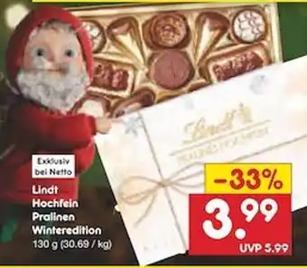 Netto Marken-Discount Lindt hochfein pralinen winteredition Angebot