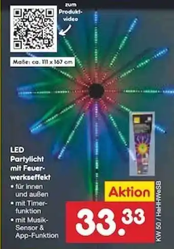 Netto Marken-Discount Led partylicht mit feverwerkseffekt Angebot