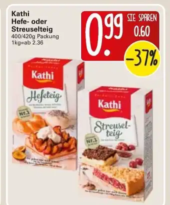 WEZ Kathi Hefe oder Streuselteig 400/420g Angebot