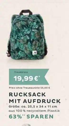 WEZ Rucksack mit Aufdruck Angebot