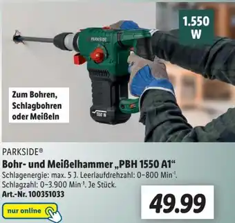 Lidl Parkside Bohr und Meißelhammer PBH 1550 A1 Angebot