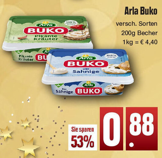 Arla Buko 200g Becher Angebot bei Edeka