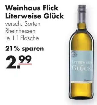 Handelshof Weinhaus Flick Literweise Glück 1L Angebot