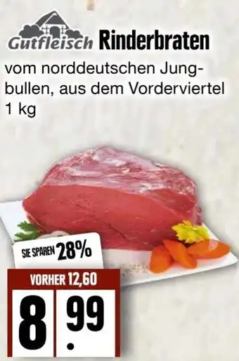 Edeka Frischemarkt Gutfleisch Rinderbraten 1 kg Angebot