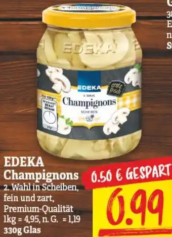 NP Discount Edeka Champignons 330g Glas Angebot