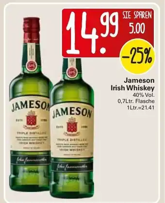 WEZ Jameson Irish Whiskey 0,7L Angebot