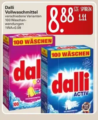 WEZ Dalli Vollwaschmittel Angebot