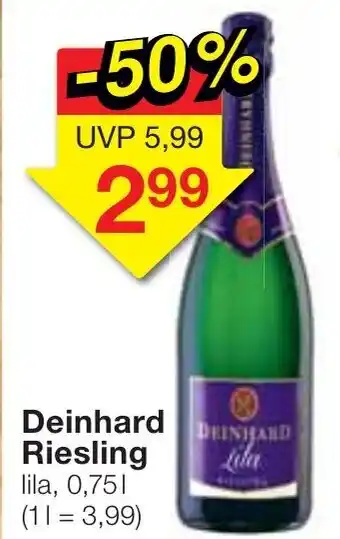 Jawoll Deinhard Riesling 0,75L Angebot