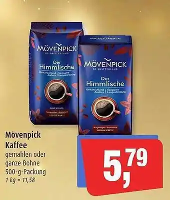 Markant Mövenpick kaffee Angebot