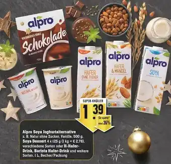 Scheck-in-Center Alpro soya joghurtalternative, soya dessert oder h-hafer-drink, barista hafer-drink Angebot