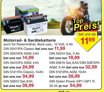 Jawoll Motorrad & Gerätebatterie Angebot