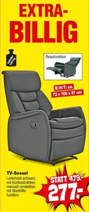 Repo Markt TV Sessel Angebot