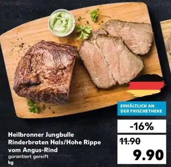 Kaufland Heilbronner Jungbulle Rinderbraten Hals/Hohe Rippe vom Angus Rind Angebot