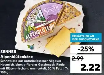 Kaufland Senner Alpenblütenkäse 100 g Angebot