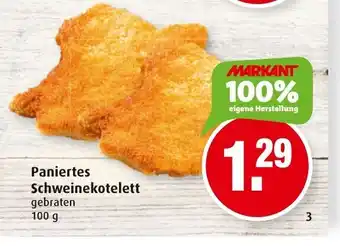 Markant Paniertes Schweinekotelett 100g Angebot