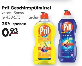 Handelshof Pril Geschirrspülmittel 450-675ml Angebot