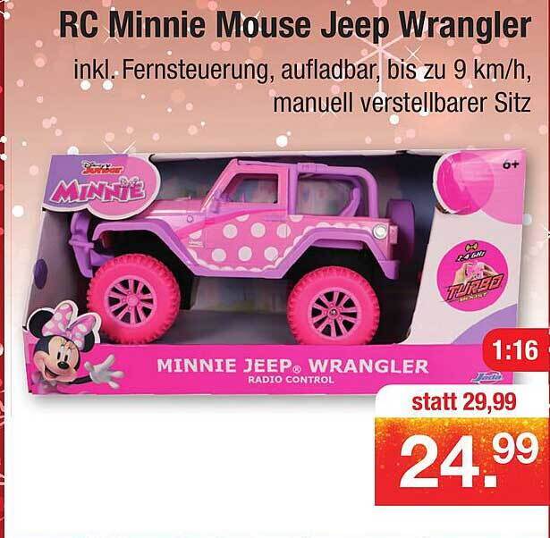 Rc minnie mouse jeep wrangler Angebot bei Zimmermann