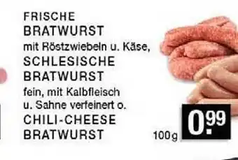 Edeka Zurheide Frische bratwurst oder schlesische bratwurst oder chili-cheese bratwurst Angebot