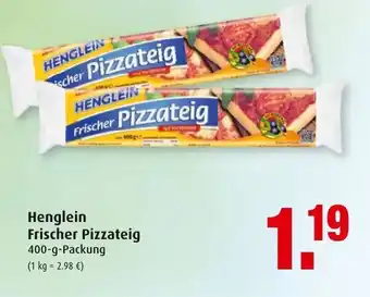 Markant Henglein Frischer Pizzateig 400g Angebot