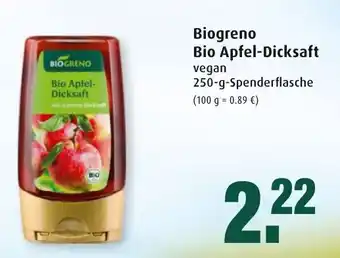 Markant Biogreno Bio Apfel Dicksaft 250g Angebot