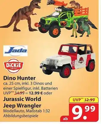 Famila Nord Ost Jada oder dickie toys dino hunter oder jurassic world jeep wrangler Angebot