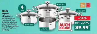 Kaufland Tefal topfset „duetto“ Angebot