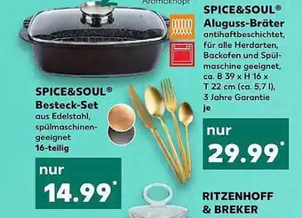 Kaufland Spice-soul aluguss-bräter oder besteck-set Angebot