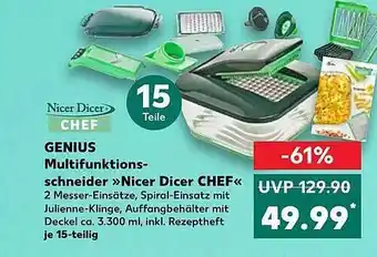 Kaufland Genius multifunktionsschneider „nicer dicer chef“ Angebot