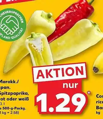 Kaufland Spitzpaprika, rot oder weiß Angebot