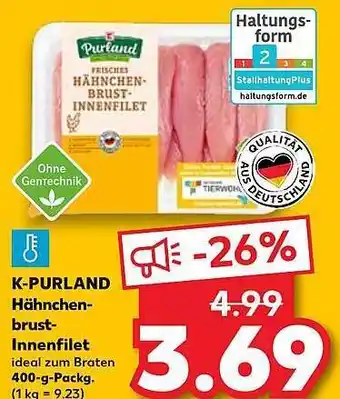 Kaufland K-purland hähnchenbrust-innenfilet Angebot