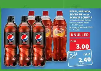 Kaufland Pespi, mirinda, seven up oder schwip schwap Angebot