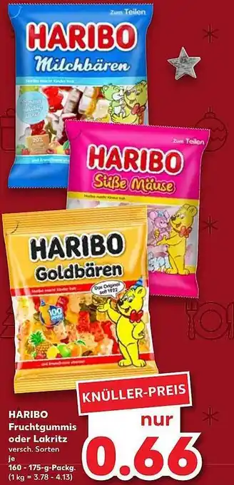 Kaufland Haribo fruchtgummi oder lakritz Angebot