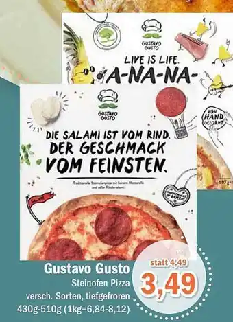 Aktiv Irma Gustavo gusto steinofen pizza Angebot