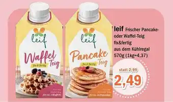 Aktiv Irma Leif frischer pancake oder waffel-teig fix&fertig Angebot