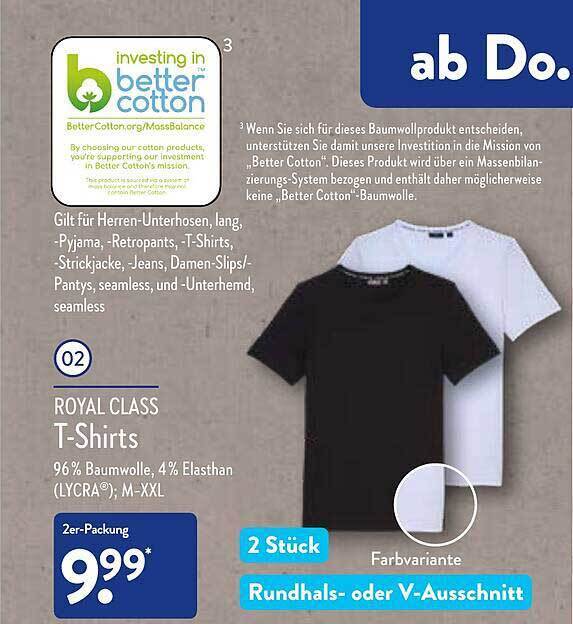 Royal class t shirt Angebot bei Aldi Nord