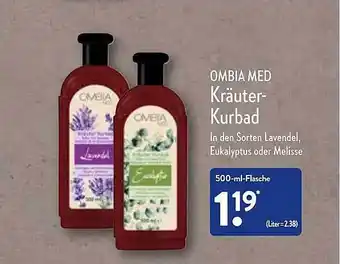 Aldi Nord Ombia med kräuter-kurbad Angebot