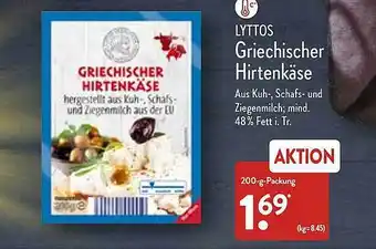 Aldi Nord Lyttos griechischer hirtenkäse Angebot