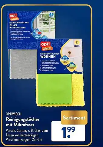 Aldi Süd Optiwisch reinigungstücher mit mikrofaser Angebot