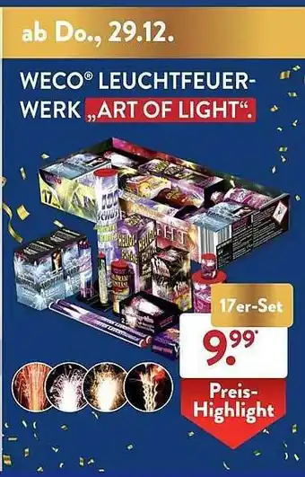 Aldi Süd Weco leuchtfeuer-werk Angebot