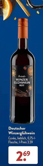 Aldi Süd Deutscher winzerglühwein Angebot