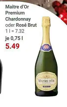 Globus Maitre d'or premium chardonnay oder rosé brut Angebot